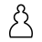 Peón blanco de ajedrez