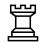 Torre blanca de ajedrez